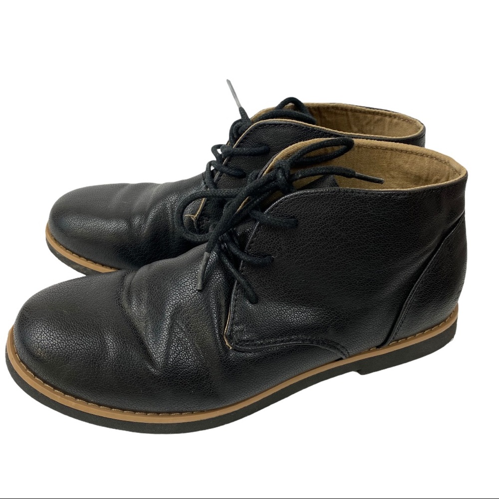 Perry Ellis America Chase Black Laceup Boots 6